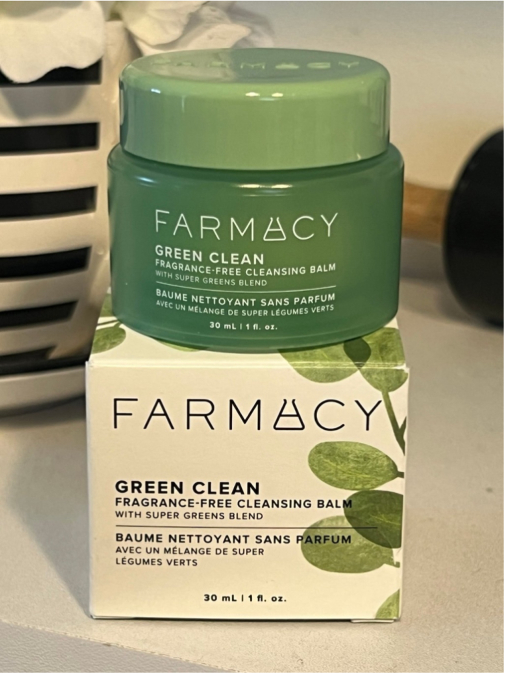 NIB Farmacy Makeup Remover Cleansing Balm Green Clean Waterproof Makeup Remover